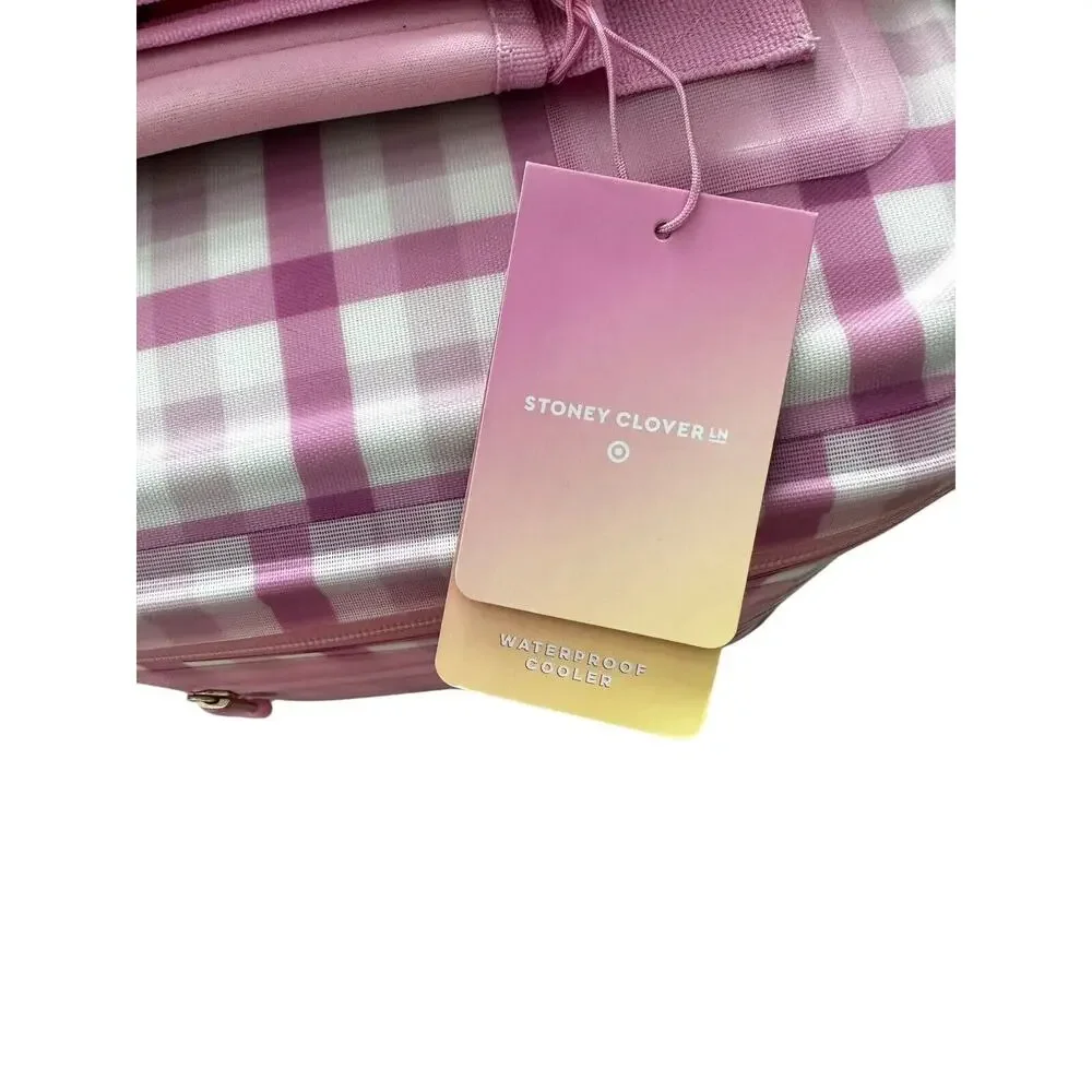 Pink White Gingham Check Cooler by Stoney Clover Lane x Target